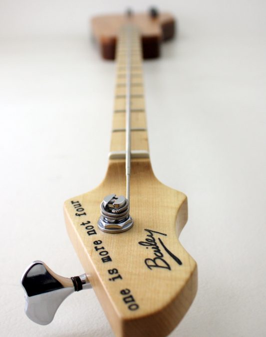 Bailey custom one string bass-7/7- assembly and set up