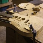 carving the recurve with gouge