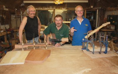 Build your own custom guitar- day 4