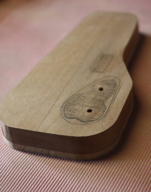 Bailey custom one string bass-6/7- making the body