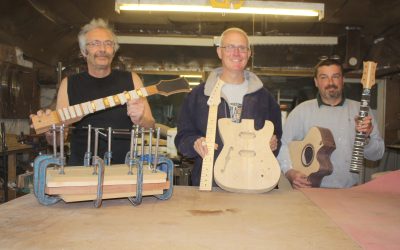 Build your own custom guitar- day 5