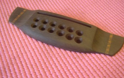 Jon Gibbons Acoustic 12-string – making the bridge